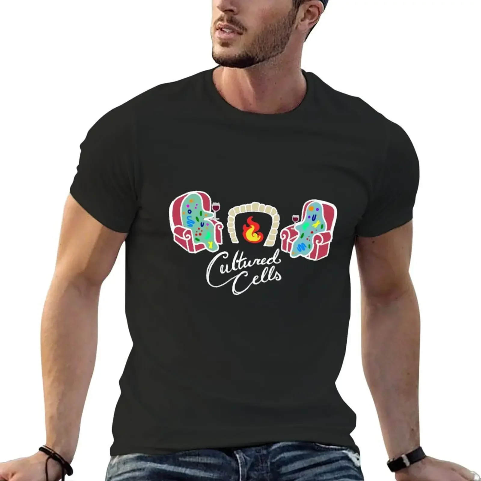 cultured cells T-Shirt Man t-shirt for a boy hippie clothes aesthetic clothes tee shirts for men