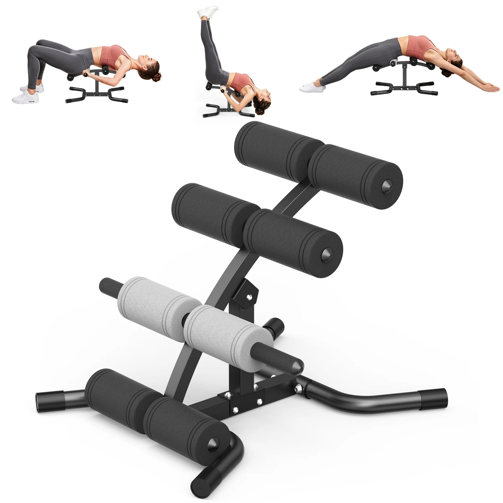 Mini Inversion Table Back Stretcher, Multifunctional Spine Lumbar Back Stretching Device, Home Yoga Inversion Bench for Back Pain Relief, Muscle Relaxation & Core Workout