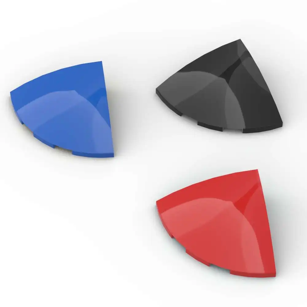 MOC 10 قطعة جزء الطوب 1624 76797 منحني 3x3 الزاوية المستديرة اللبنات مجموعة المنحدر الربع لغز DIY بها بنفسك لعبة الأطفال هدية عيد ميلاد #1