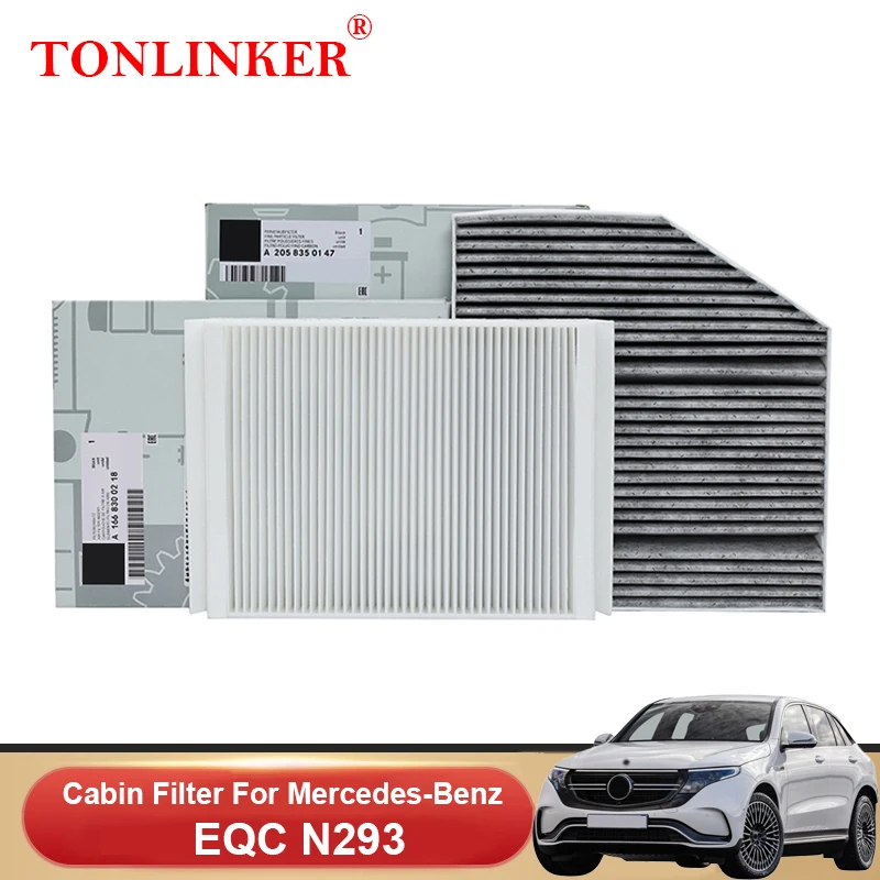 

TONLINKER Cabin Filter For Mercedes Benz EQC N293 400 4MATIC 2021 2022 A2058350147 A1668300218 Car Accessories