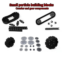 Small-sized Educational Puzzle Blocks Tank Excavator Conveyor Tracks Chains Gears – Toy Parts for Zero Assembly A Gift for Boys