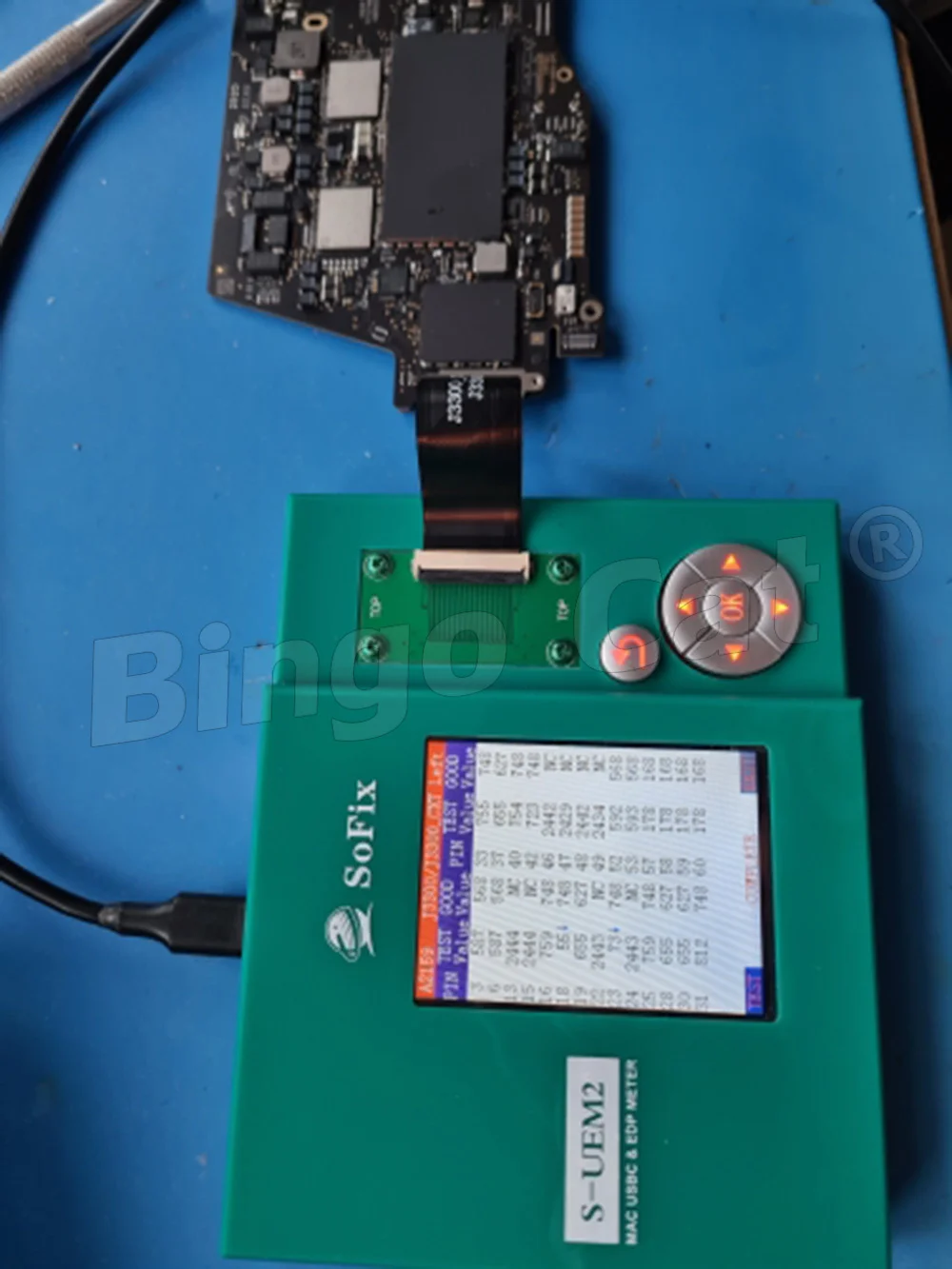 Imagem -06 - Tester Usbc e Edp Meter Conector Edp para Macbook Mac Logic Board Screen Test Box Repair Tool S-uem2