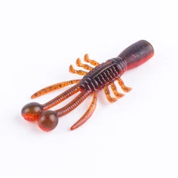 Hanlin 8pcs 68mm/2.3g Floating Soft Bait Fishing Lures Shrimp Lobster Plastic Lure Crayfish Worm Shad Eel Pesca Bass Tackle