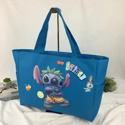 Stitch Disney Canvas Bag Lilo & Stitch Handbag Anime Student Travel Bag Cartoon Mickey Shoulder Bags Leisure High Capacity Bag