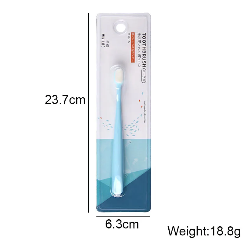 Ultra Fine Soft Bristled Children's Toothbrush Feather Soft Kids Gum Protection Toothbrush During Tooth Replacement Period Tools