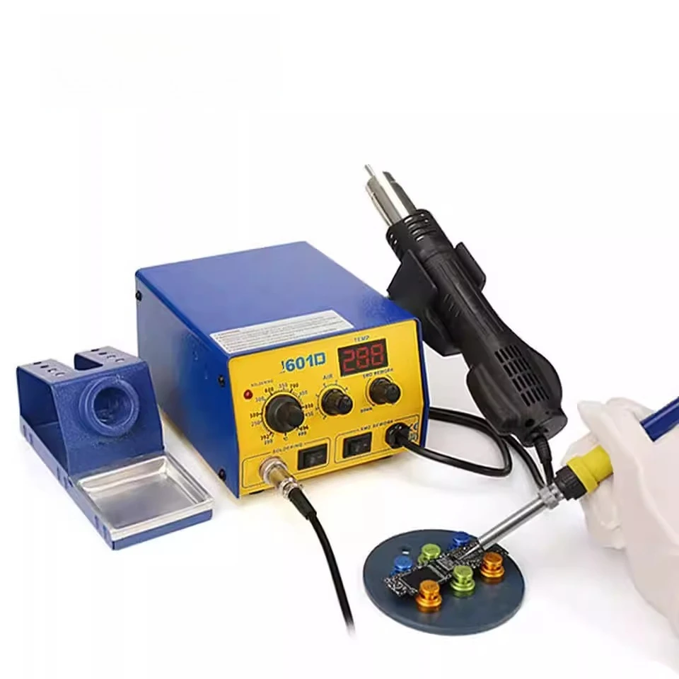 

BK-601D Digital Display Hot Air Gun Electric Soldering Iron 2 In 1 Electric Welding Station Mobile Phone Motherboard Repair Tool