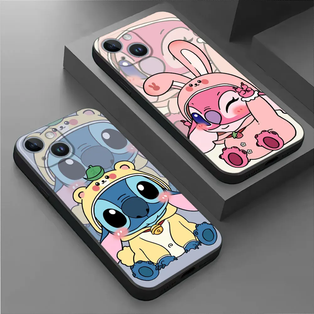 Disney Angel Stitch Phone Case for Google Pixel 7 Pro 8 Pro 6 Pro 7a 6a TPU Soft Bag Cover