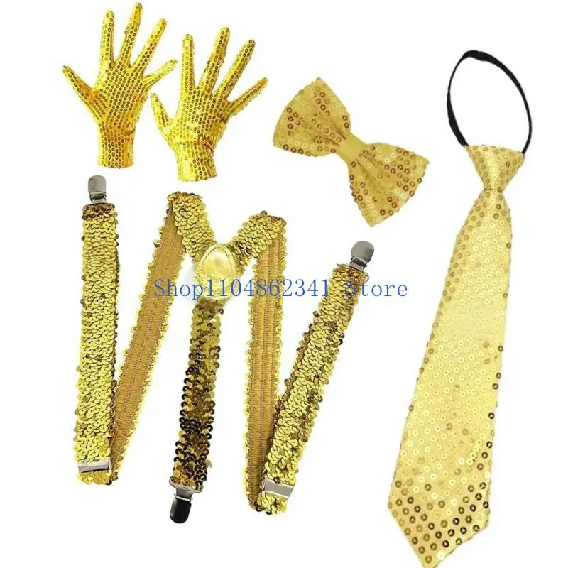 5ASD Disco Dance Practice guanti pratici Polyester in tessuto traspirante Accessori per costumi Design Show Uso