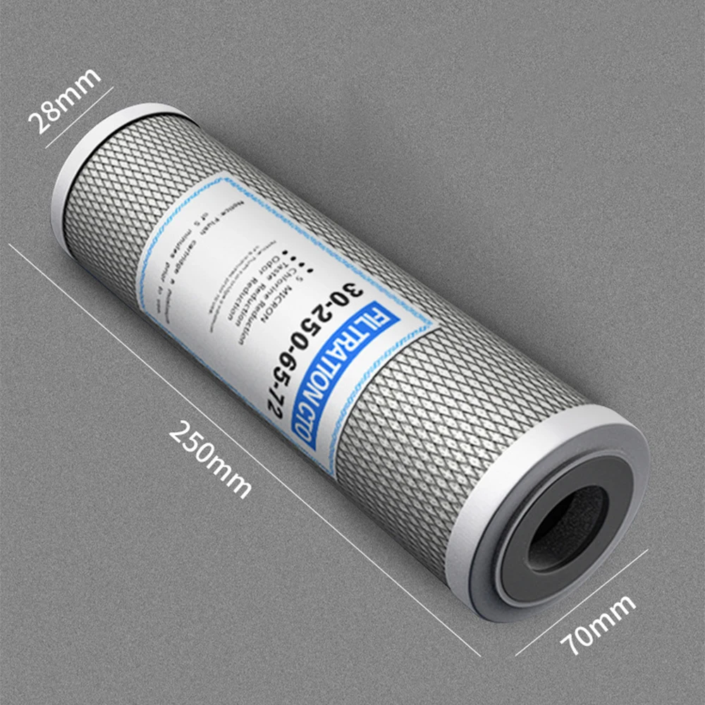 Universeller Wasserfilter, Aktivkohle-Patronenfilter, 25,4 cm CTO-Block-Kohlenstofffilter, Wasserreinigungssystem – Detail 1