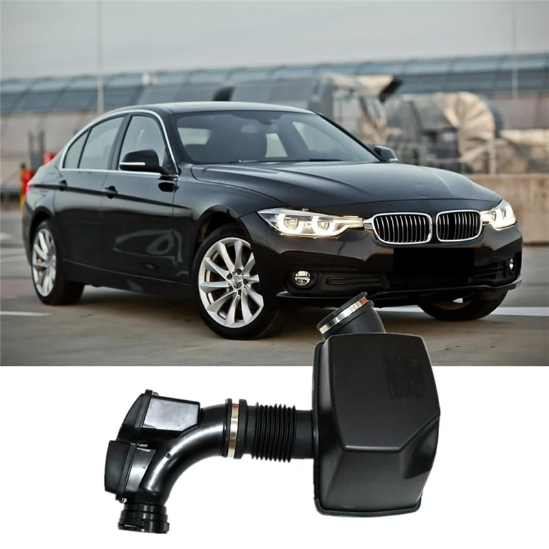 Air Tube with Resonator Filtered Air Pipe 13718601680 for BMW 1 Series F20 F22 F23 Car Accessories Black