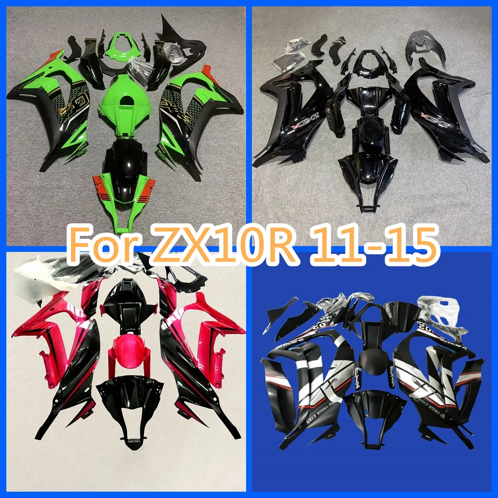 Customize Motorcycle Fairing Kit ABS Plastic Body for Kawasaki ZX-10R 11 12-15 2011 2012 2013 2014 2015 100% Fit Injection Mold