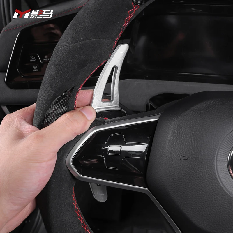 Aluminum steering wheel shift paddle shifter extension For VW golf 8 MK8 GTI R-Line 2021 2022 2023 Interior parts