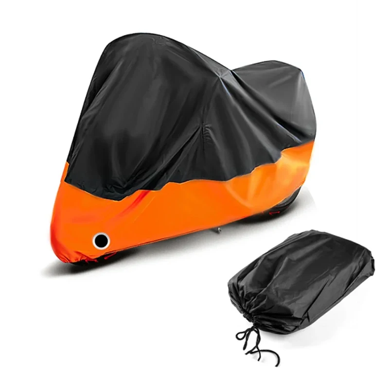 UV Protective Cover Coat Waterproof Dustproof Bike Scooter Rain Cover Wear-Resistant Fabric Motorbike Cover for All Season