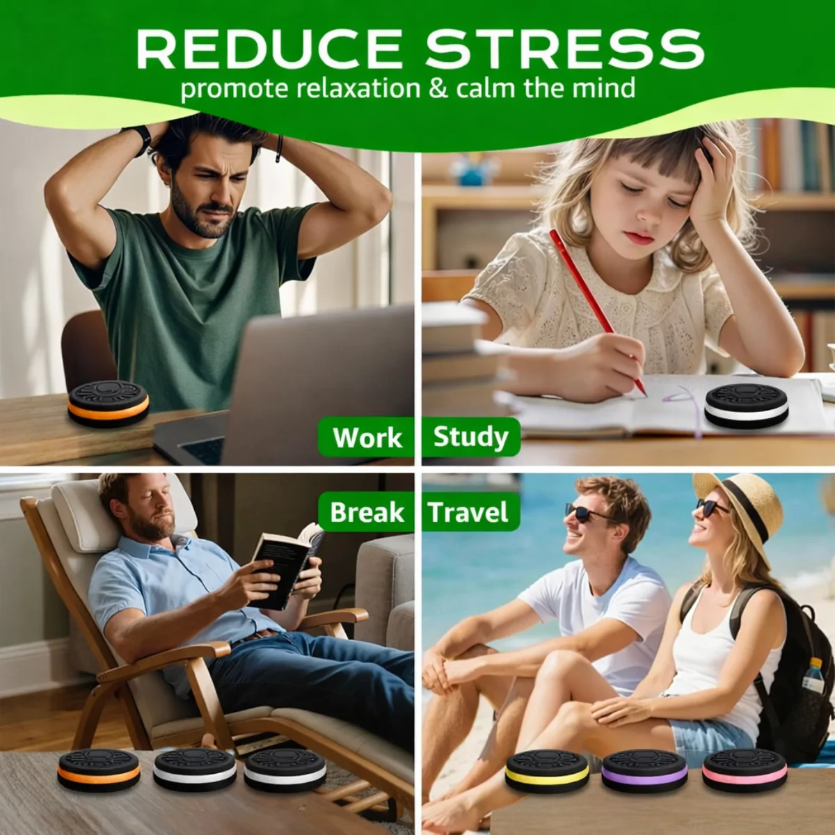 クッキー型EDCフィンガースピナー、プラスチック製フィジェットトイ、大人向け不安解消、ストレス軽減、コイン型感覚玩具