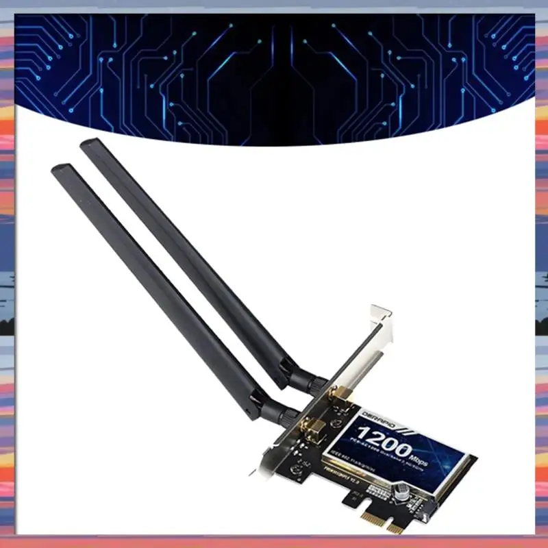 AC18(Guaranteed) 1200M Wifi5 Wireless Network Card 4.2 Bluetooth 2.4G+5G Dual Band Desktop Built-In PCI-E WIFI Multi-Function Re