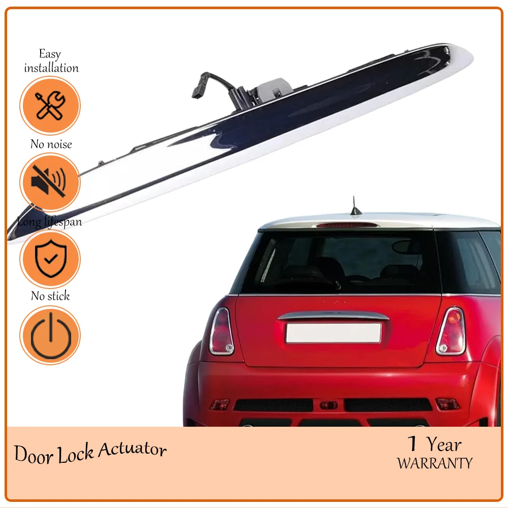 

Stylish Chrome Plated Liftgate Pull Handle with Lamp Trunk Switch Reliable Fit for Mini R50 R52 R53 2001-2006 oem 51137074020