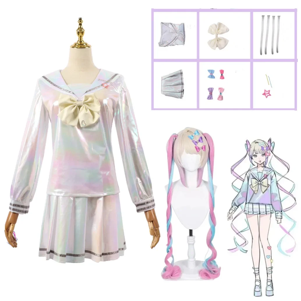 

Gioco neughty GIRL explosive KAngel Costume Cosplay Lolita Girls Beautiful Laser JK Sailor Suit uniforme scolastica Comic Con