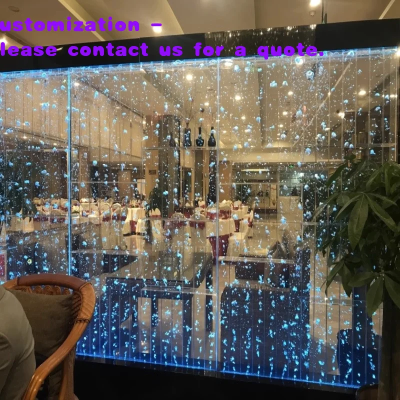 

custom.Modern LED Color-Changing Partition Screen Restaurant Decorative Wall Bubble with Screens & Room Dividers