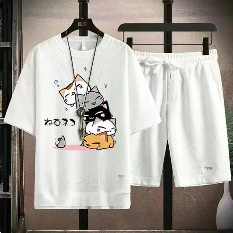 Conjunto Verano Hombre Camiseta y Pantalones Cortos - usage example