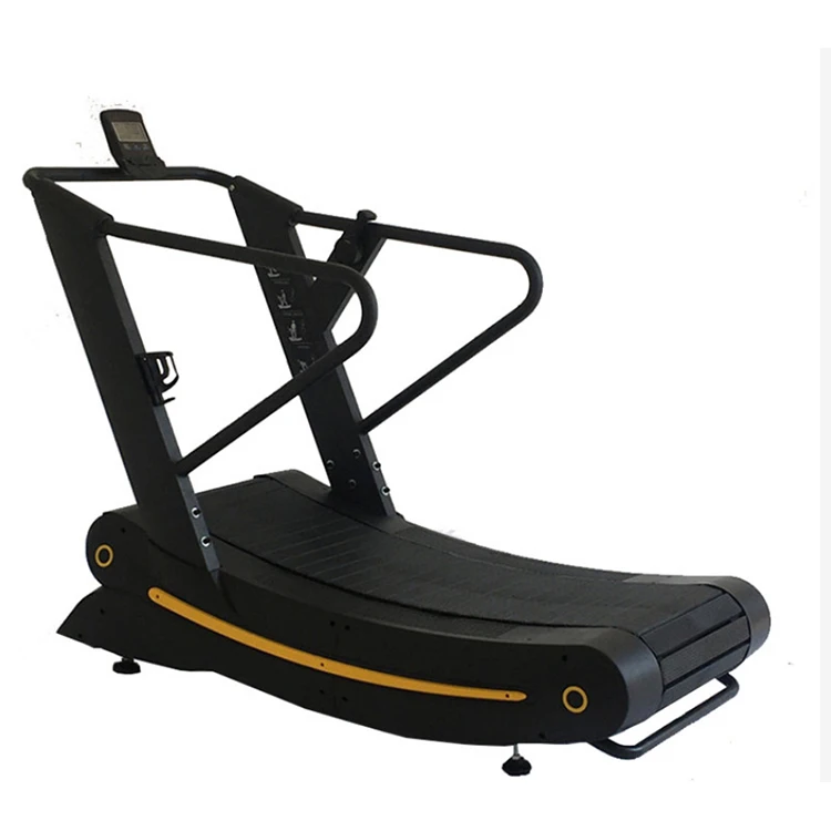 Most Popular China Made Gym Equipment No Motor Treadmill Curved Treadmill Commercial