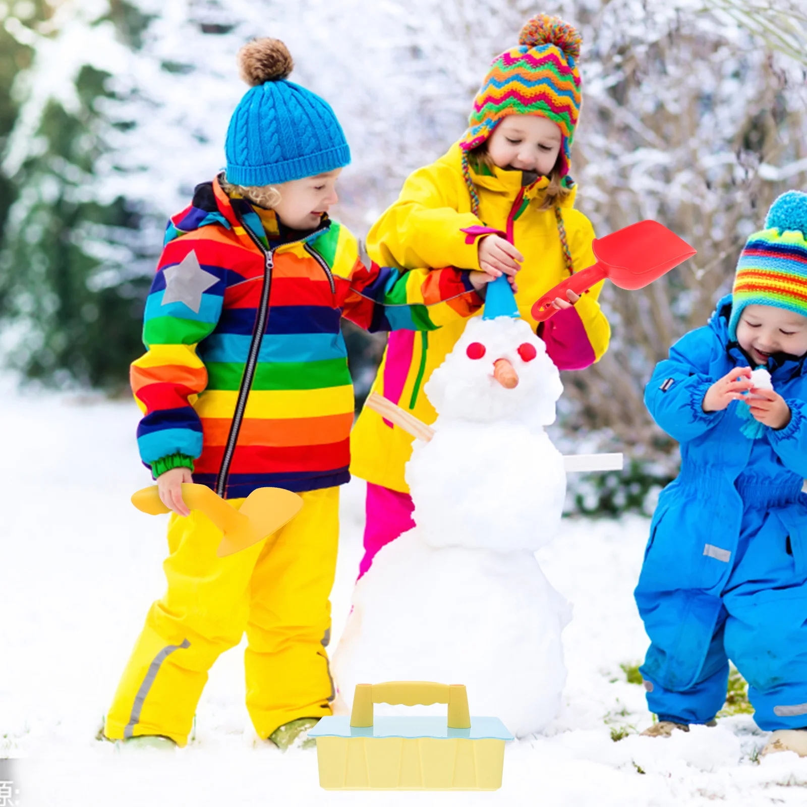 1 Set Of Snow Play Tools For Kids, Small Snow Shovel Brick Maker, Winter Outdoor For Beach Sand Play, Children Gift, Pool Water