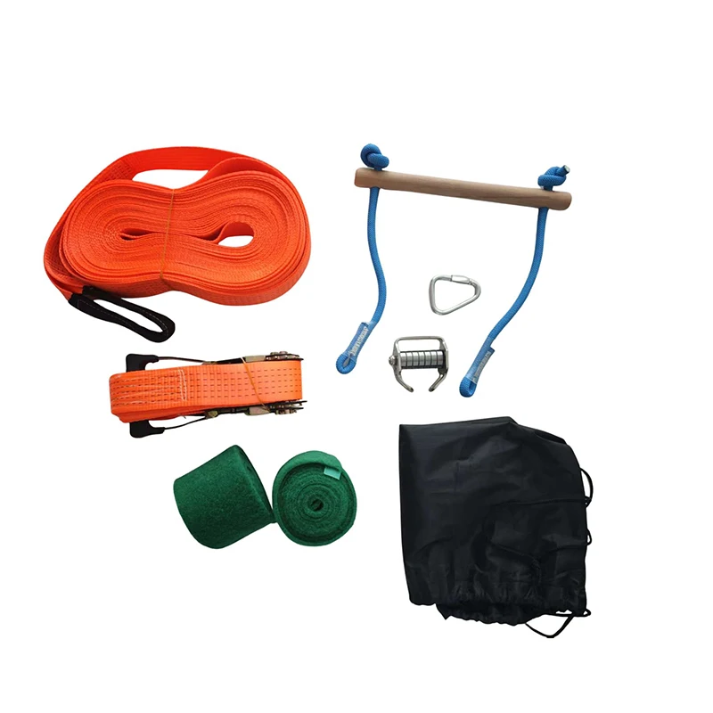 ألعاب خارجية بسحاب للأطفال بطول 20 مترًا، مجموعات بكرة معدات خط الرمز البريدي للفناء الخلفي #3