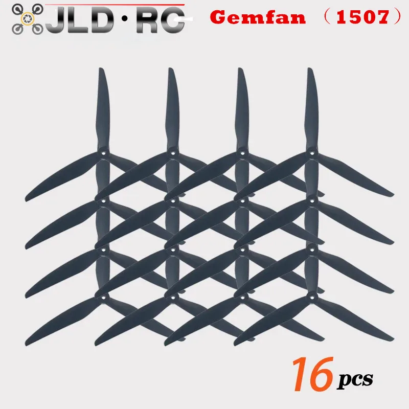 15inch （1507 ）Three Blades Propeller Black Nylon Carbon Fiber Props Center Inner Hole 6mm CW CCW Paddle for FPV Drone Accessorie