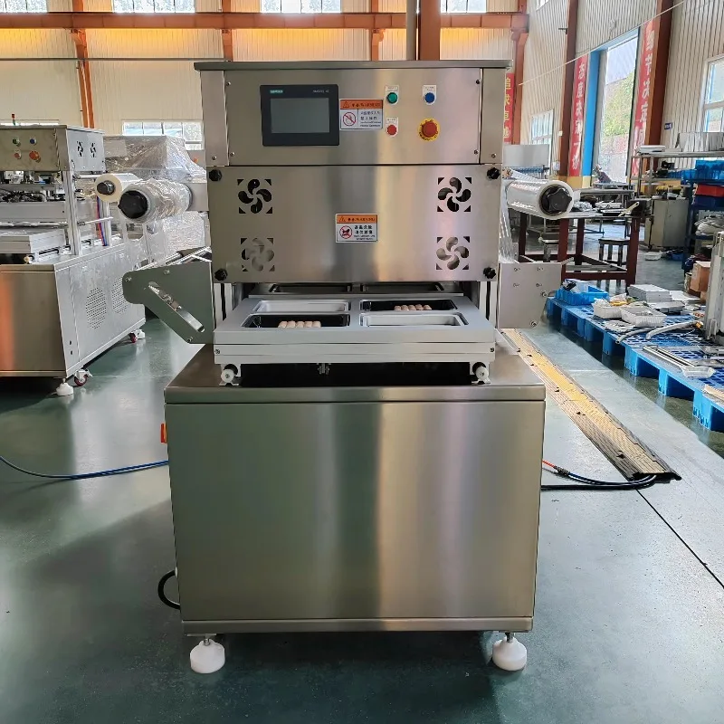 Innovative Packaging Seals Round Tray Sealing Machine Mushroom Hot Meal Tray Sealing Machine Customized