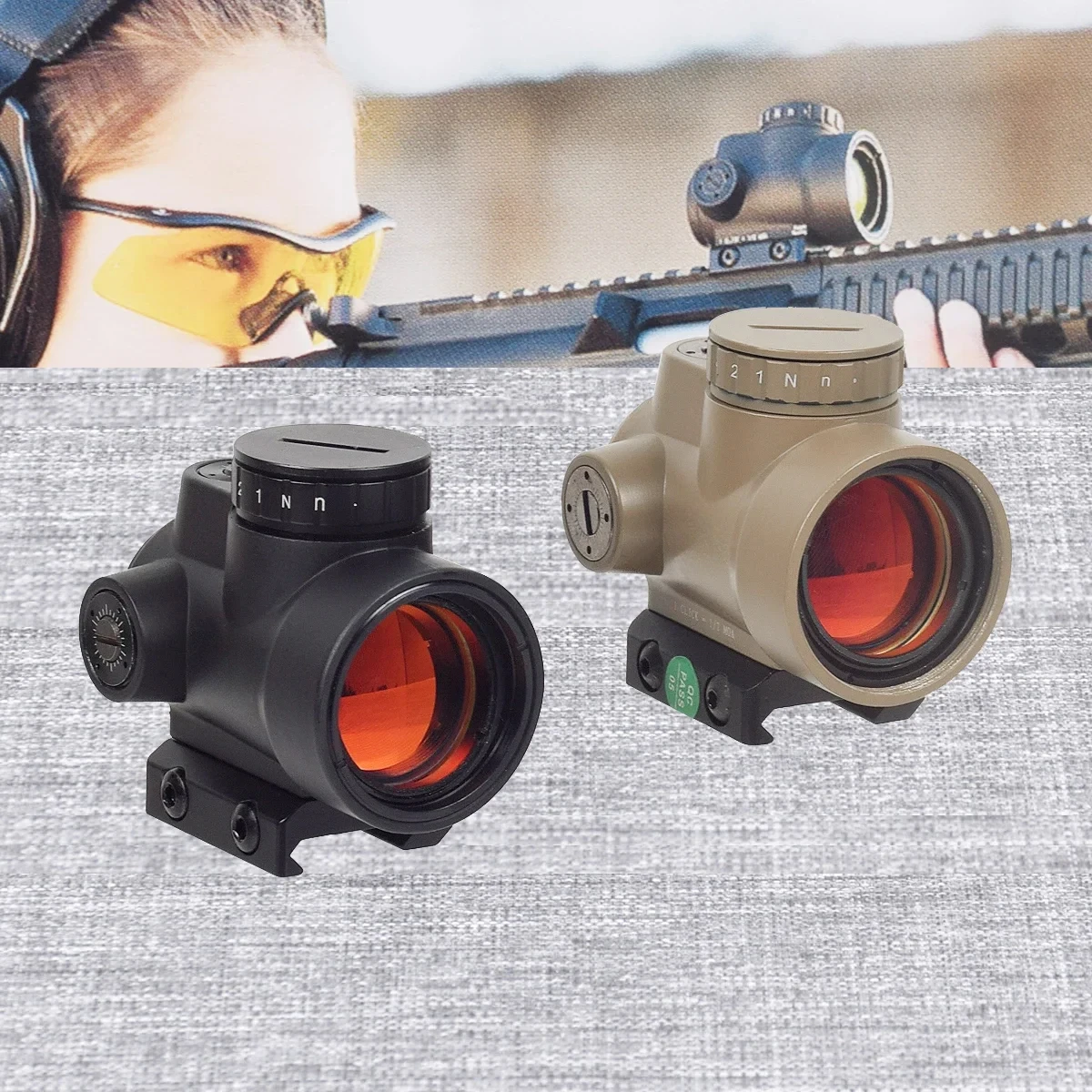 Tactical RMR MRO Holographic Red Dot Sight Scope With 1913 Riser Mount Hunting Riflescope Illuminated Rifle AR15 Gear