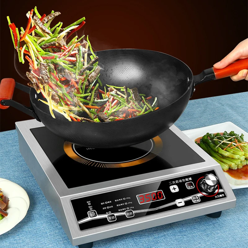 3500W Induction Cooker Commercial Stainless Steel Household Stir Fried Vegetables High Power single-head load-bearing 50KG