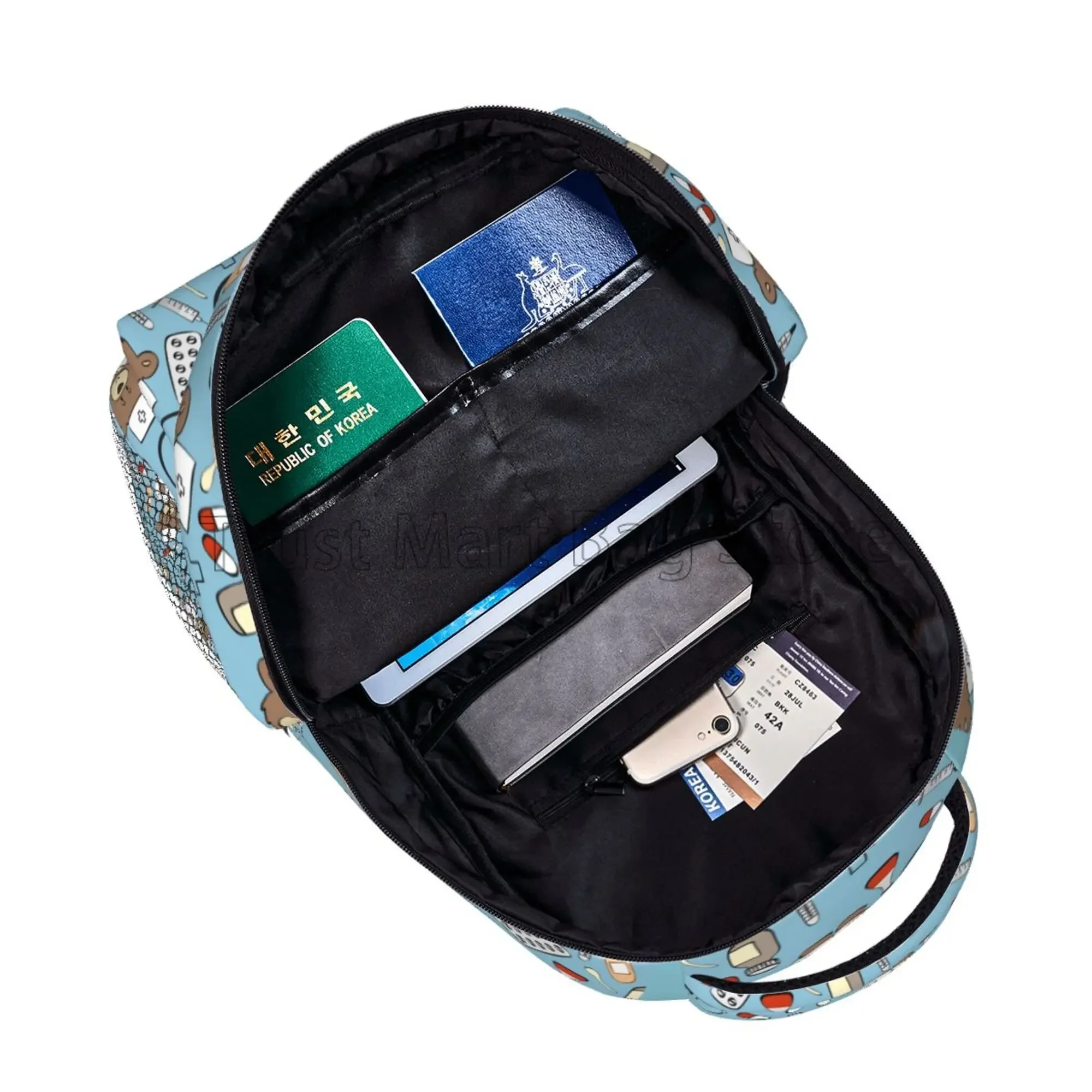 حقيبة ظهر لطيفة على شكل دكتور الدب للنساء والفتيات حقيبة كمبيوتر محمول متينة كاجوال حقيبة نهارية للطلاب الجامعيين حقيبة سفر خفيفة الوزن للمشي لمسافات طويلة