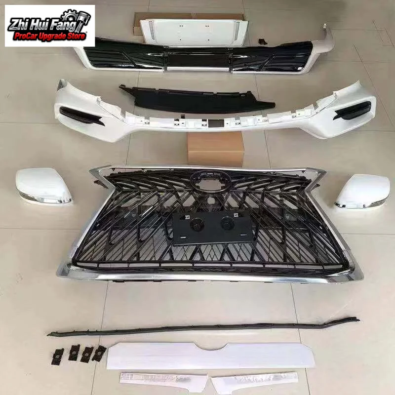 

Подходит для модификации LX570 TRD 2018, передние и задние автомобильные аксессуары объемного звучания, комплект обновления внешнего вида