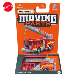 Original Mattel Matchbox Car 1/64 Metal Moving Parts Seagrave Fire Truck Vehicle Model Toys for Boys Collection Birthday Gift