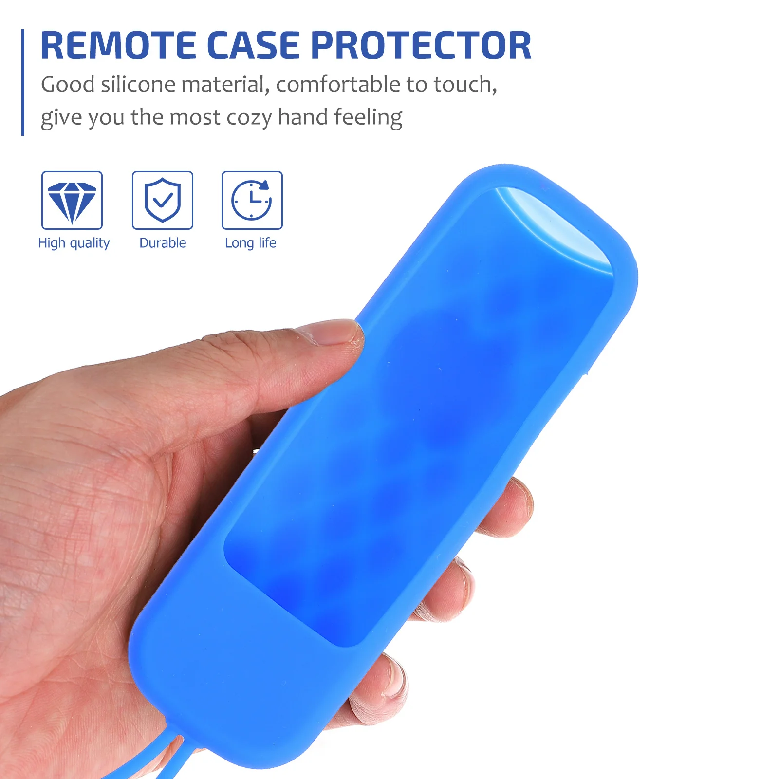 

2 pcs Silicone Remote Control Protective Case Shockproof Anti-Fall Full Protection Cover For Smart Controller Compatible With