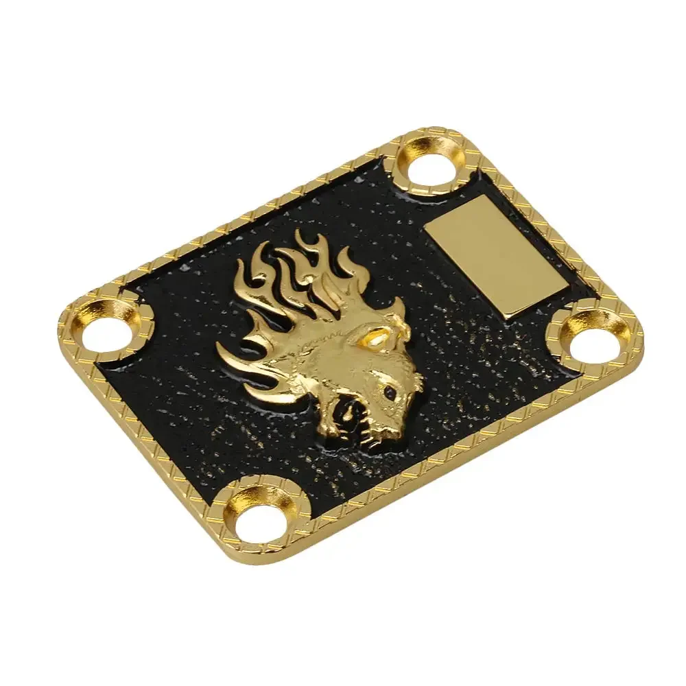 Kit de placa y tornillos: soporte de mástil de guitarra resistente para piezas de guitarra eléctrica Fender Stratocaster