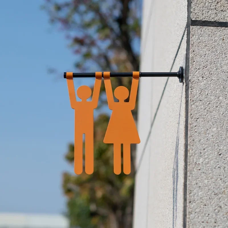 Men Women Toilet Sign Wc Toilet Signs Bathroom Door Sign For Home Restroom Door Plate 3d Metal Logo Door Sign