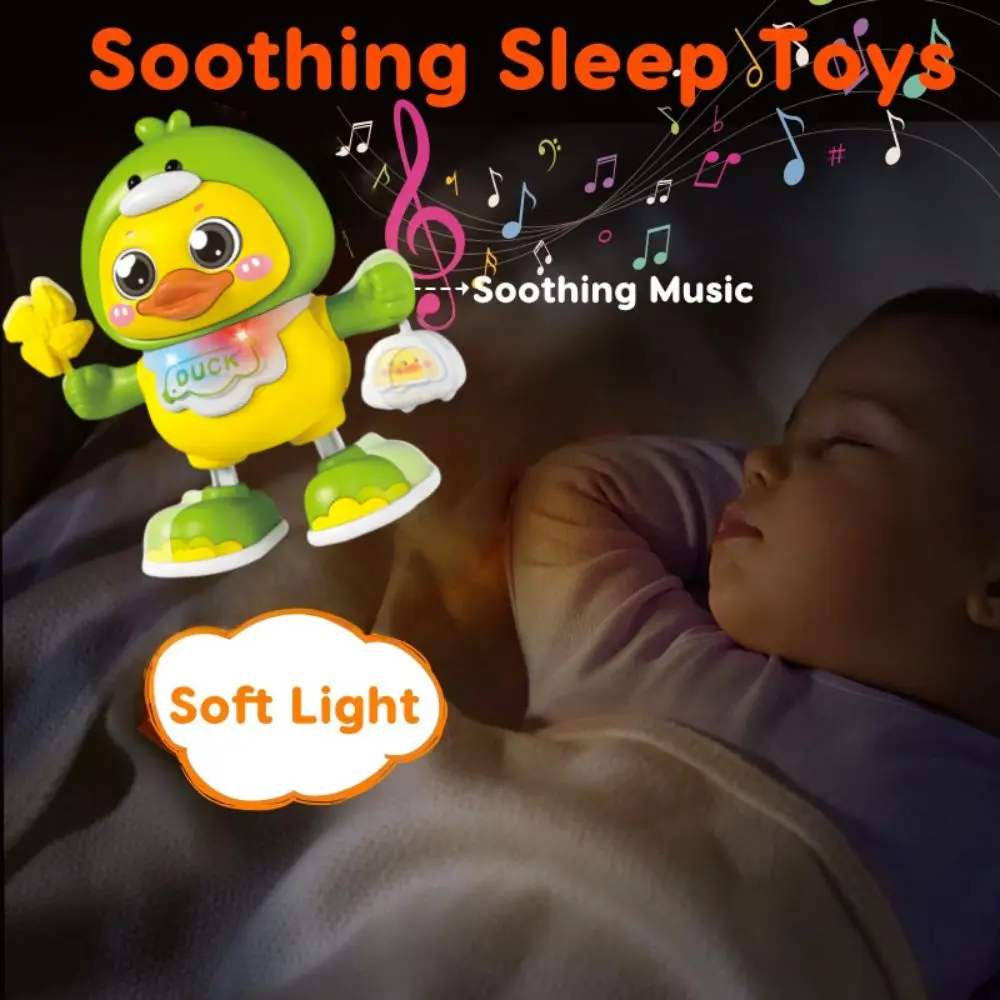 

Fun Cartoon Electric Duck Toy Cute Shape Crawling Training Dancing Duck Toy with Light Durable Singing Dancing Toy Children Gift