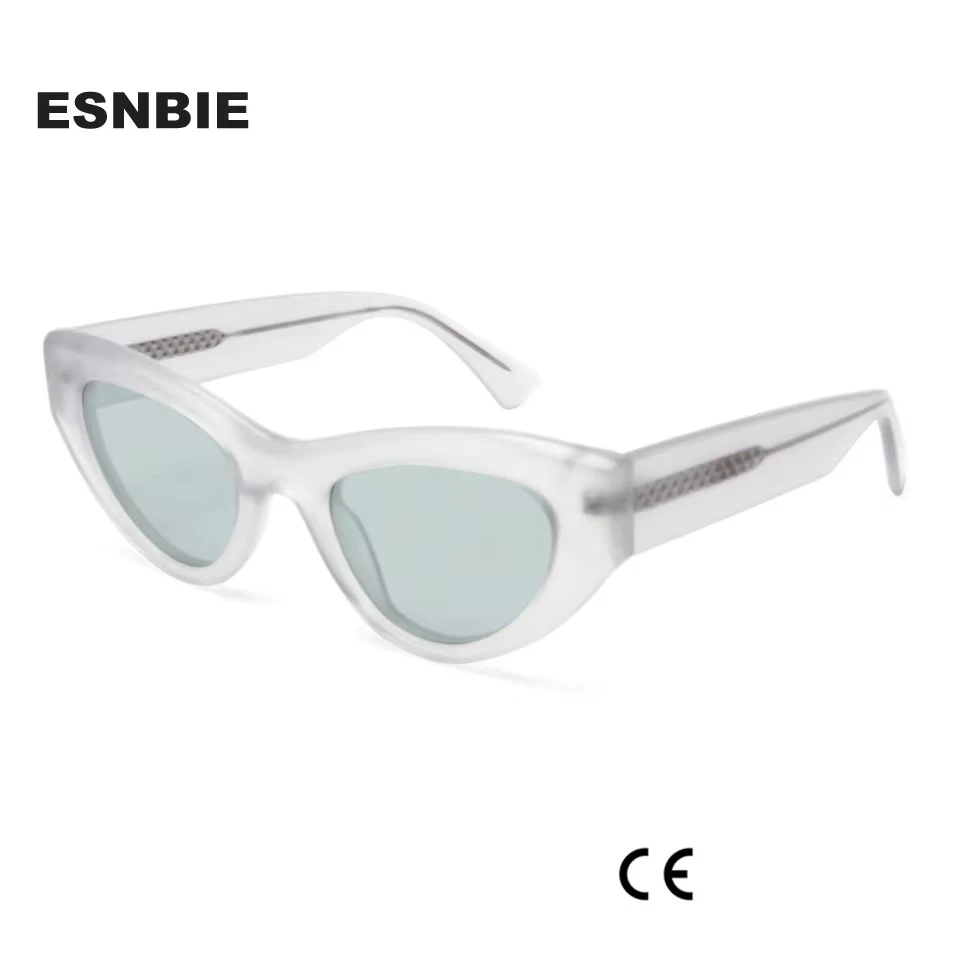 

High Quality Eco-Friendly Bio Acetate Sunglasses Women Polarized Thick Frame Cat Eye Sun Glasses Female Shades Uv400 Eyewear