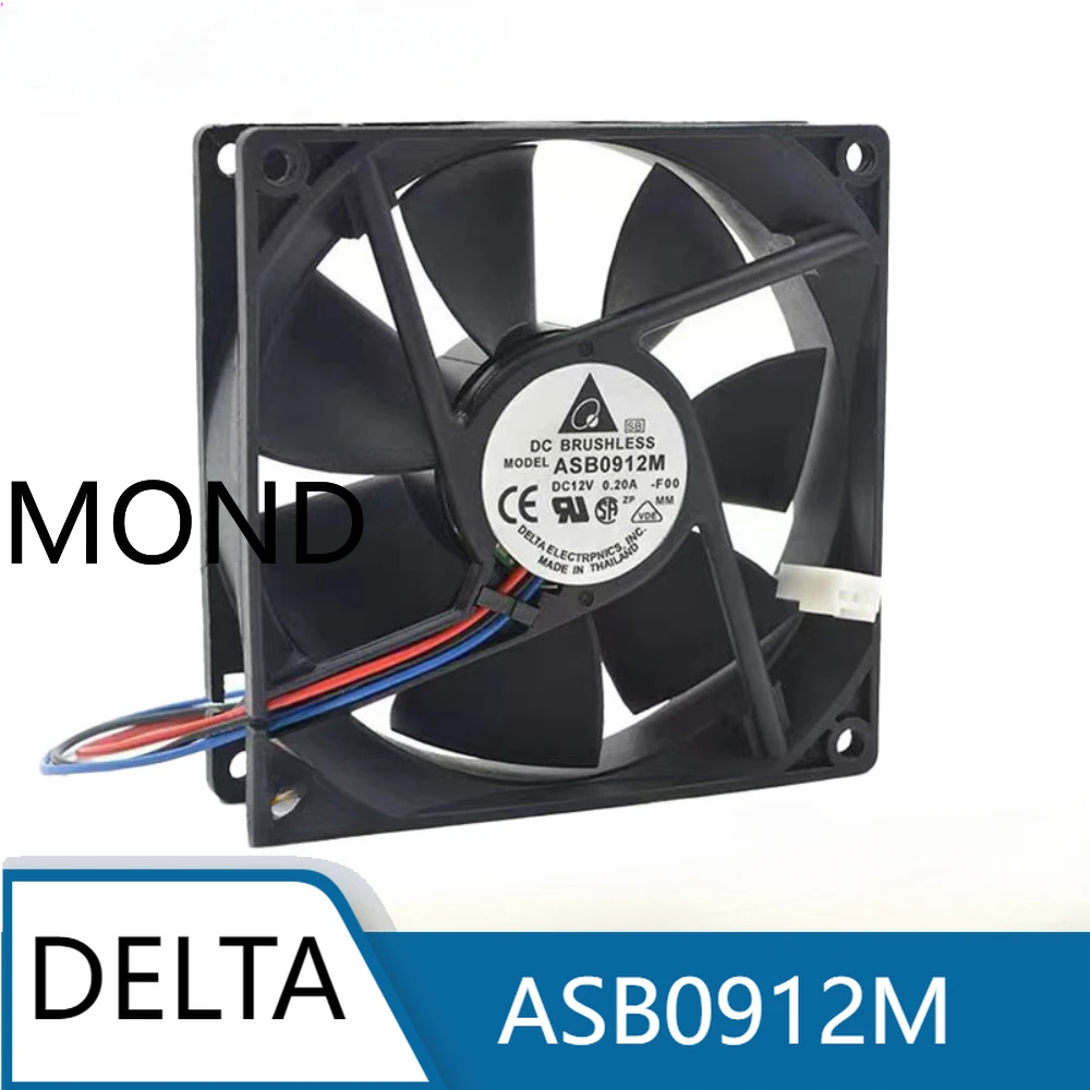 ASB0912M Delta 9CM 9025 12V 0.20A Oil Containing Ultra Quiet Chassis Power Fan