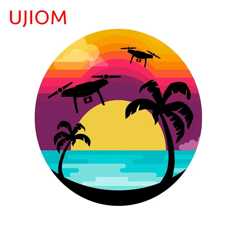 UJIOM Drone Wall Decor Living Room Wall Stickers Customizable Home Office Bedroom Decor Wallpaper Decals Waterproof