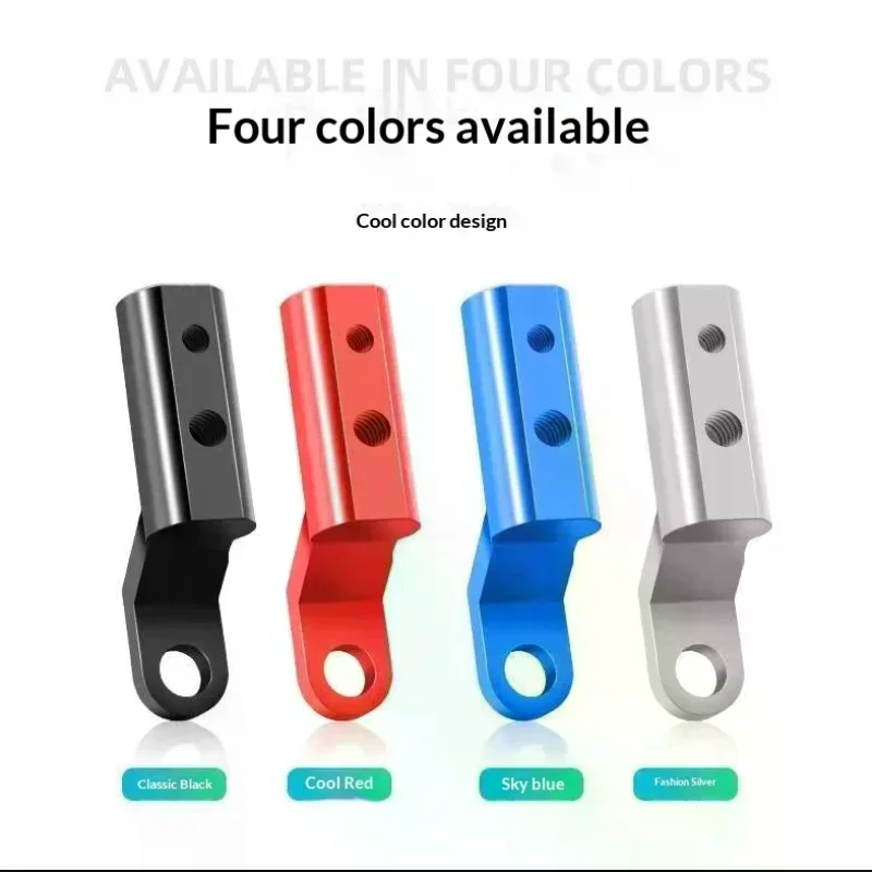 Aluminum Alloy Motorcycle Rearview Mirror Extension Bracket Antivibration For Motorbike Modification Daily Riding
