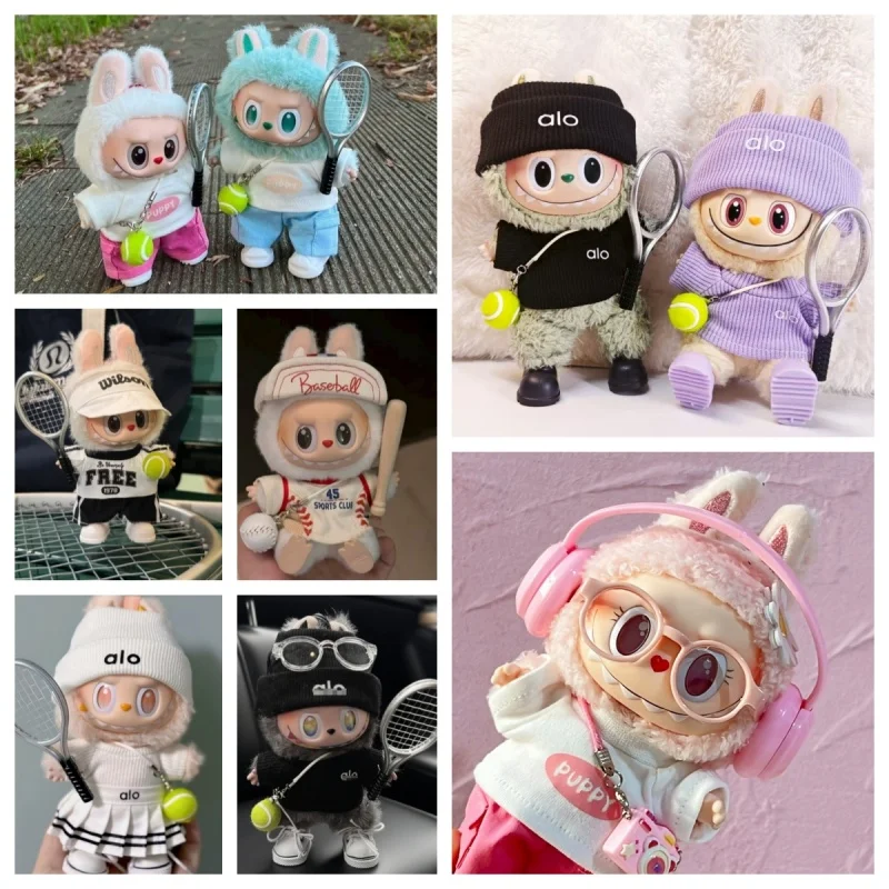 ชุดกีฬา ชุดเทนนิส ชุดแต่งตัว รองเท้า ของเล่นสำหรับตุ๊กตาลาบูบู ขนาด 15-17 ซม. ชุดออกแบบขั้นสูง สำหรับนั่งเล่นเกมส์ปาร์ตี้ ของขวัญ