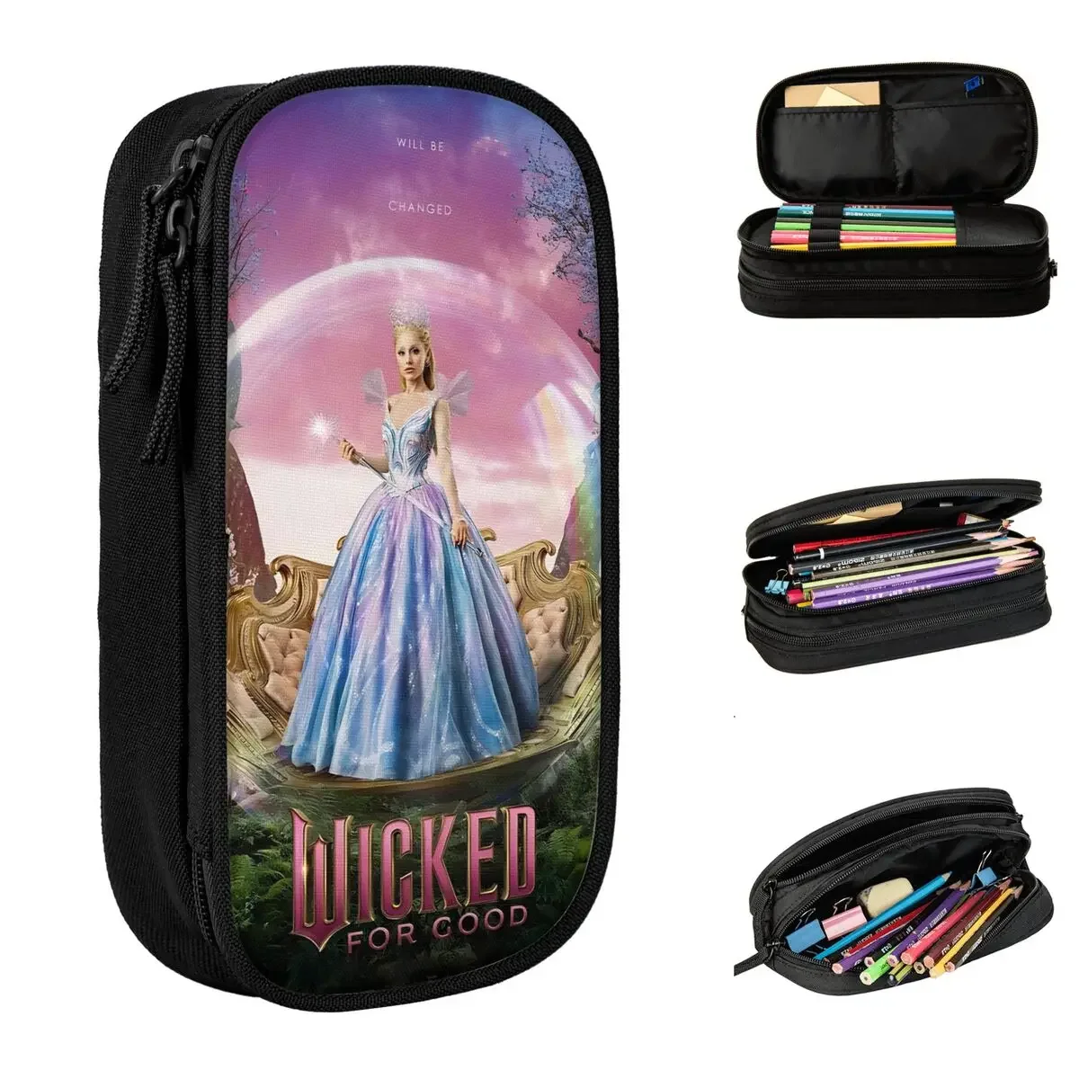 Fun Wicked For Good Fantasy Pencil Case Pencilcases Pen Holder for Student Big Capacity Pencil Bags Students School Stationery