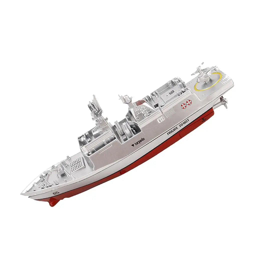 Giocattolo micro barca RC per motrice d'acqua telecomandata FRIGATE Navy.4GHz