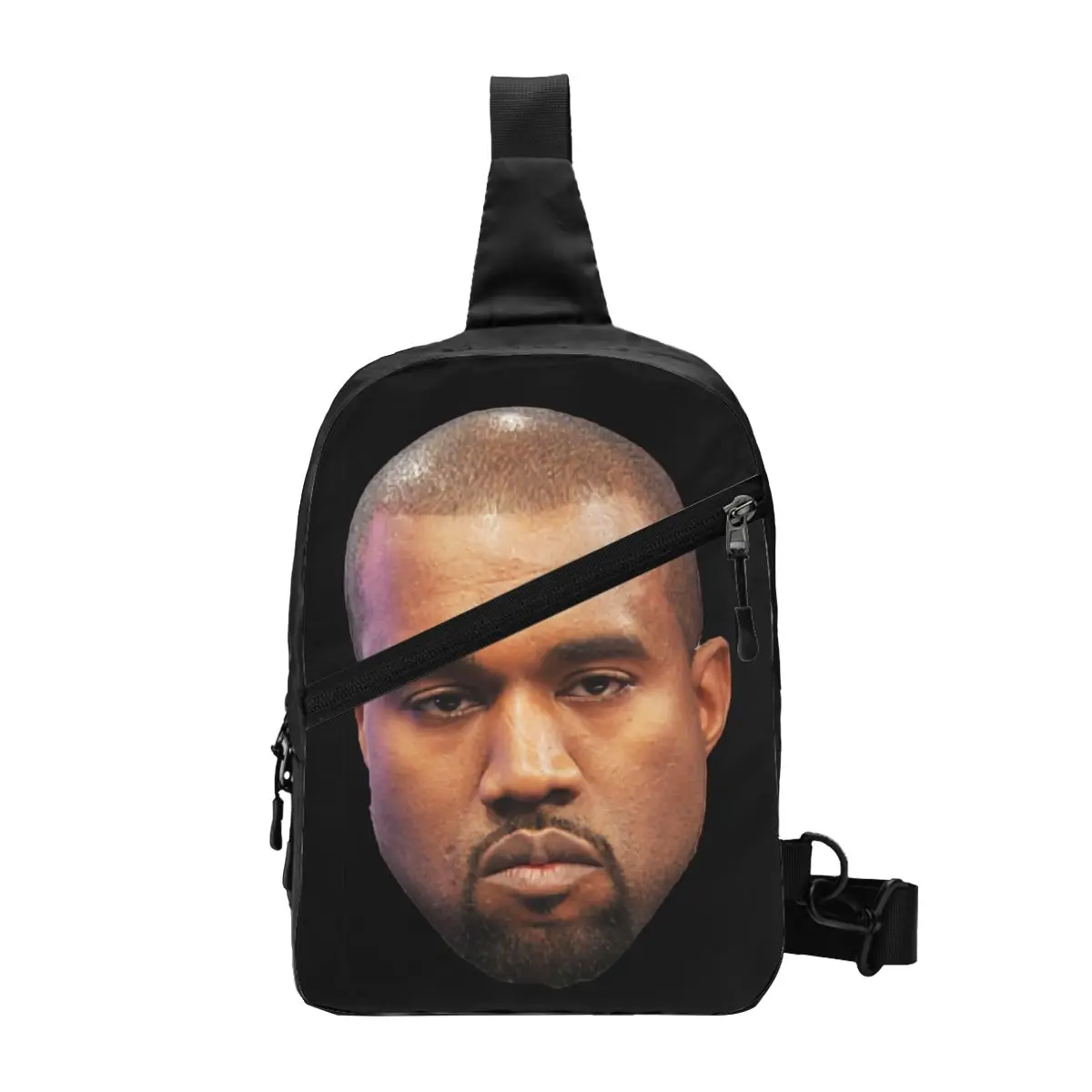 

Kanye West Funny Meme Sling Crossbody Chest Bag Men Casual Shoulder Backpack for Hiking