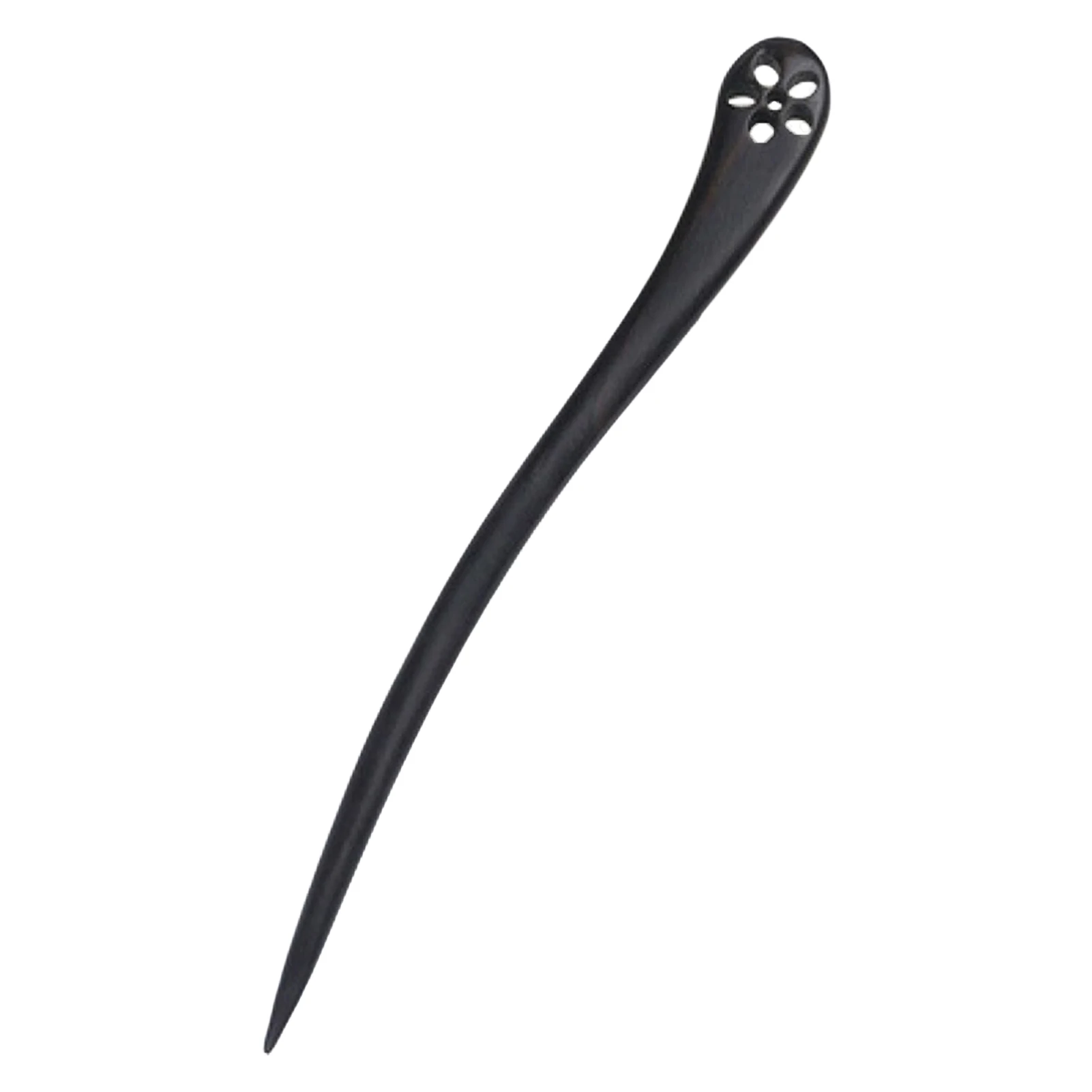 Einfache Holz Haarnadel Für Frauen Elegante Schwarz Sandelholz Haar Stick Mädchen Täglichen Leben Haar Zubehör Hanfu Hochsteckfrisur Haarnadel 1pc – Detail 5
