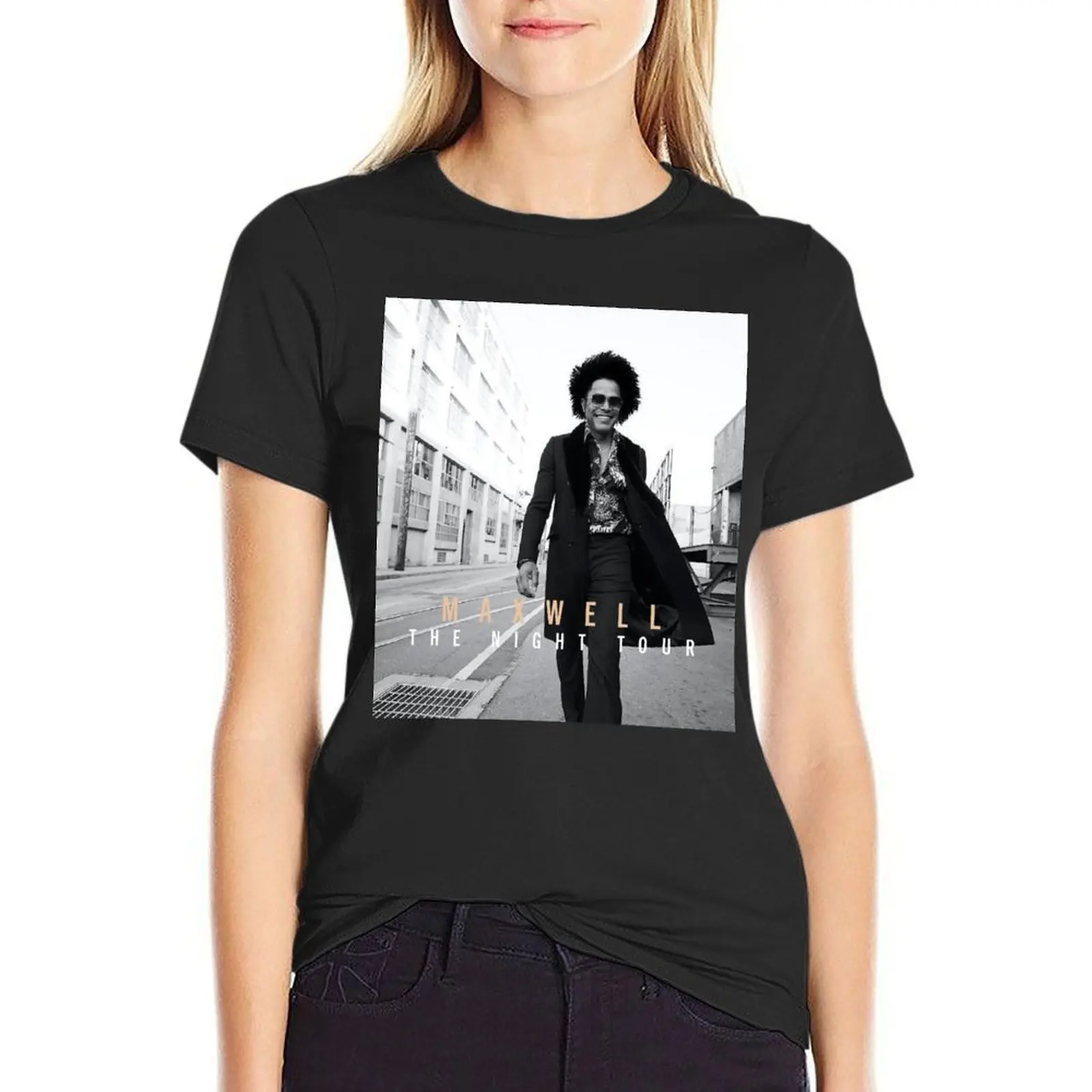 

on road Maxwell the night T-Shirt Aesthetic clothing graphics clothes for woman
