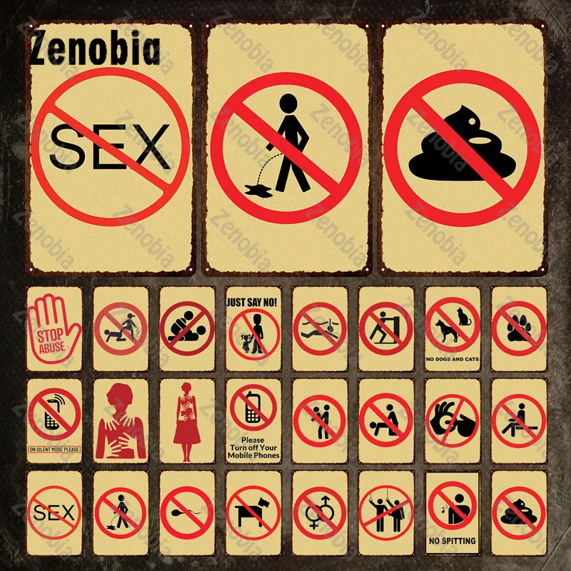 Технические металлические знаки, жестяные знаки против неправильной эксплуатации, декоративная железная живопись, настенные художественные наклейки для наружного общественного декора