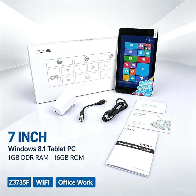 1GDDR RAM 16GB ROM 7 INCH Windows 8.1 Tablet PC System Z3735f WIFI Quad Core Office Work WIFI Dual Cameras