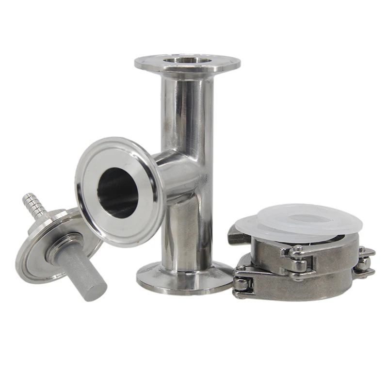 Inline Oxygenation/Aeration Assembly 1.5 Inch Tri Clamp 2.0 Micron Oxygenation Stone 1/4\